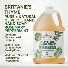 Brittanie's Thyme bottle neck pouring concentrate for easy refills