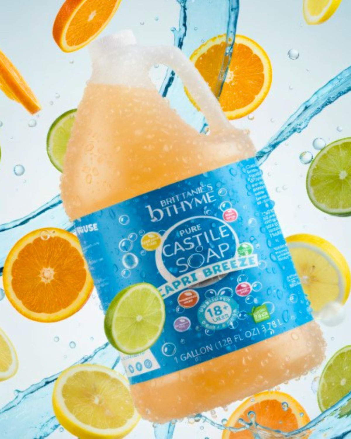 Brittanie's Thyme in shower being used as body wash leaving skin soft