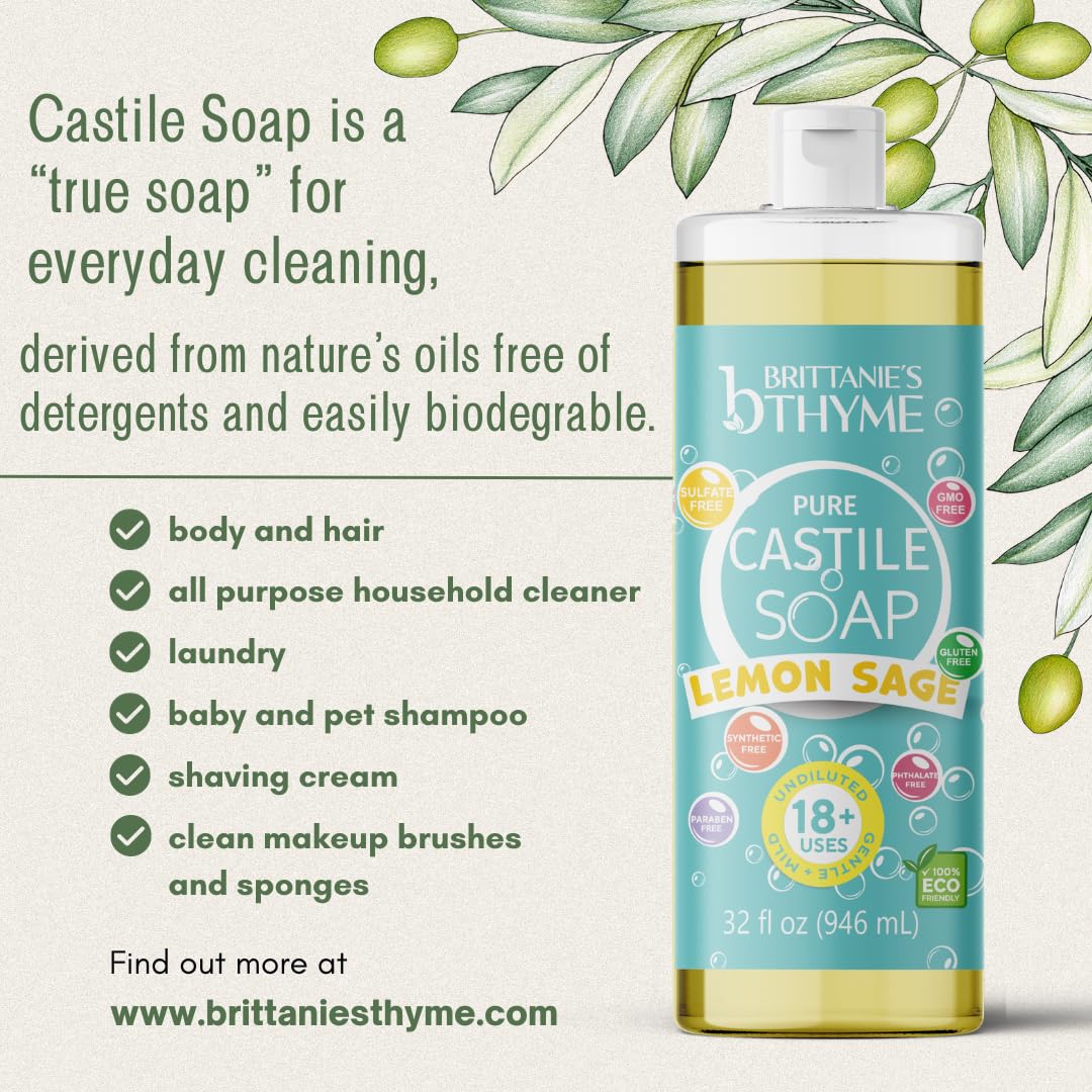 Brittanie's Thyme 32oz bottle size comparison showing refill value