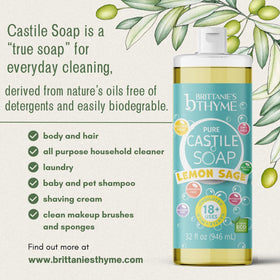 Brittanie's Thyme 32oz bottle size comparison showing refill value