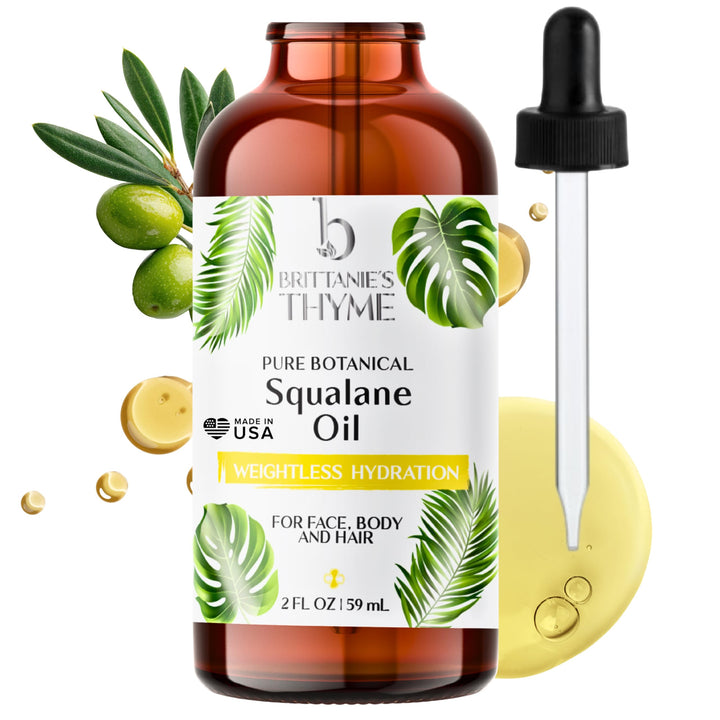 Brittanie's Thyme front bottle showing label and size for clear product ID