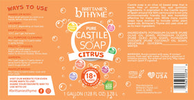 Brittanie's Thyme one-gallon refill with reusable bottles for sustainable living