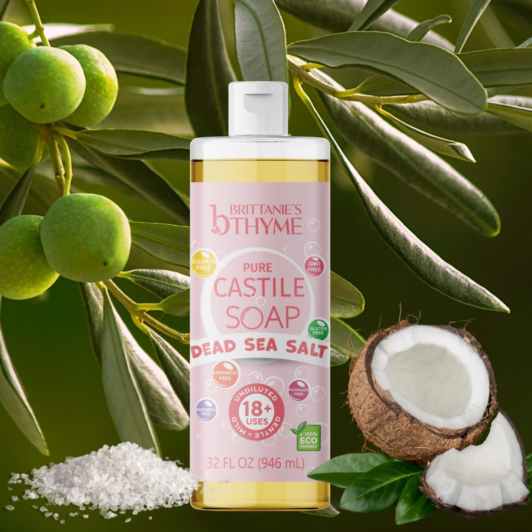 Brittanie's Thyme textured foam close-up showing gentle lather
