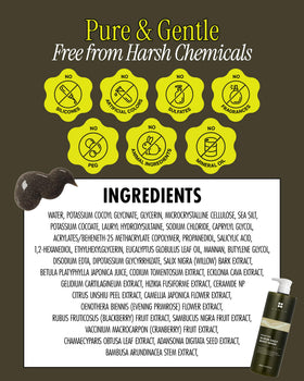BRMUD back label detail showing ingredient list and usage directions