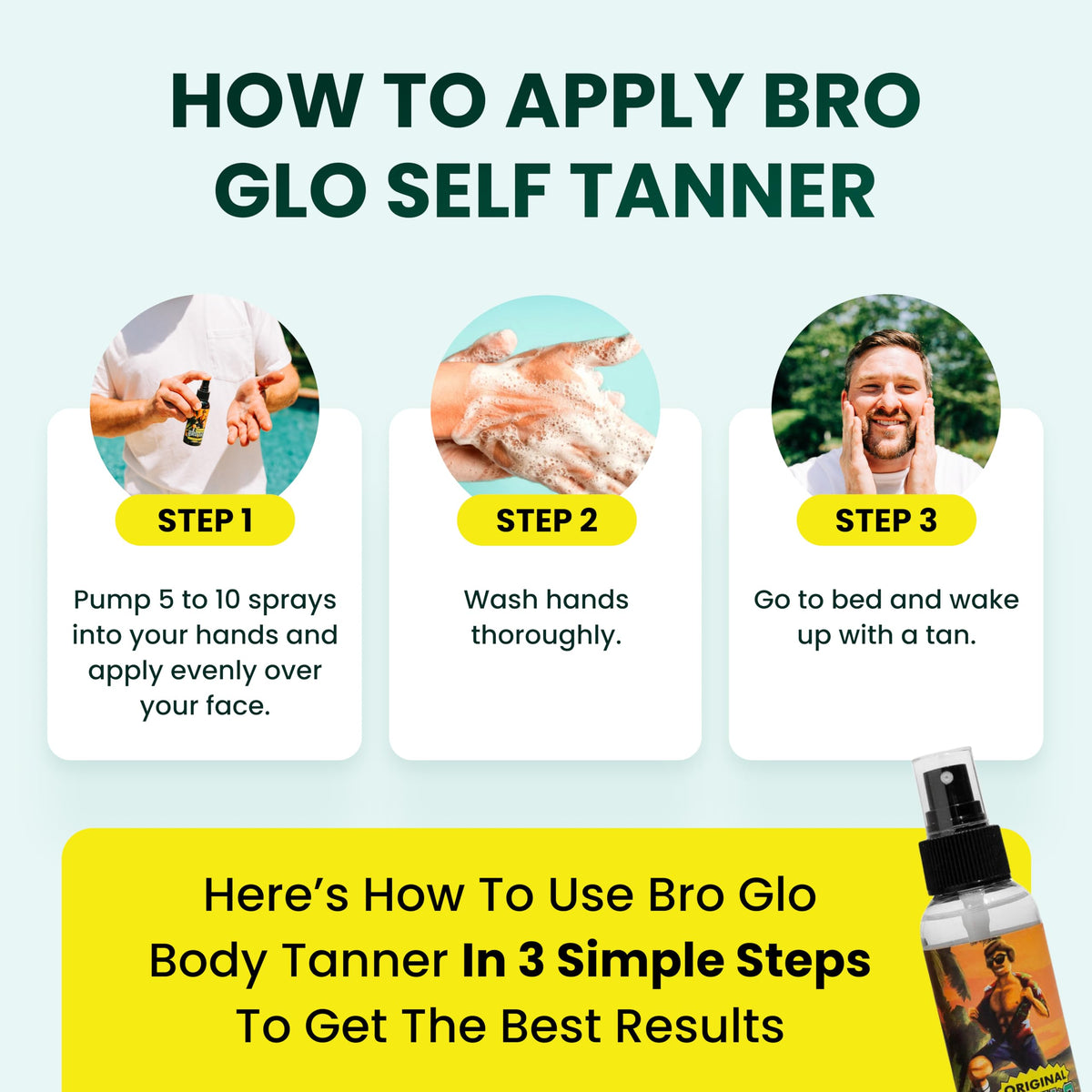 bro glo before after split face illustrating subtle natural tanning benefit