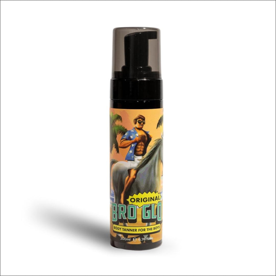 bro glo front canister showing packaging and matte finish for easy identification and use
