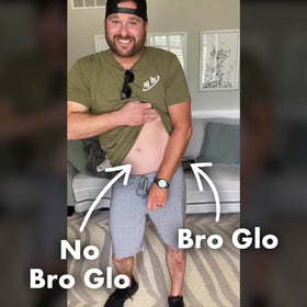 bro glo lifestyle beach ready image showing confident, natural look