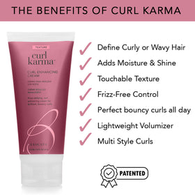 Brocato Curl Karma styled curls after diffuser showing bounce and long-lasting shape benefit