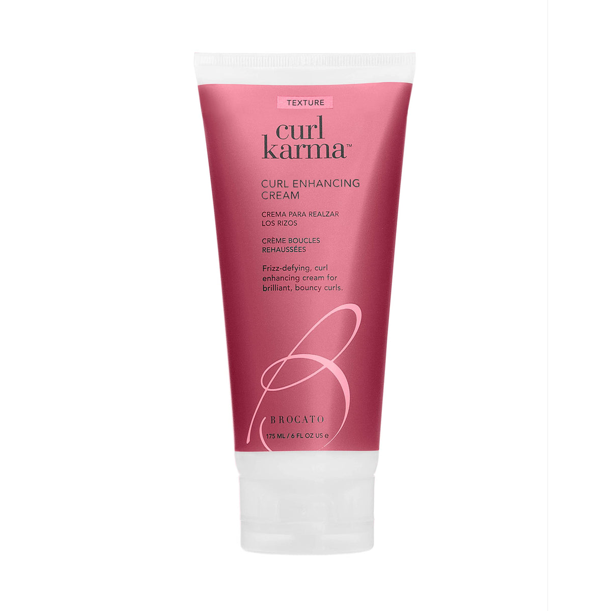 Brocato Curl Karma front packaging showing product and benefit of curl definition