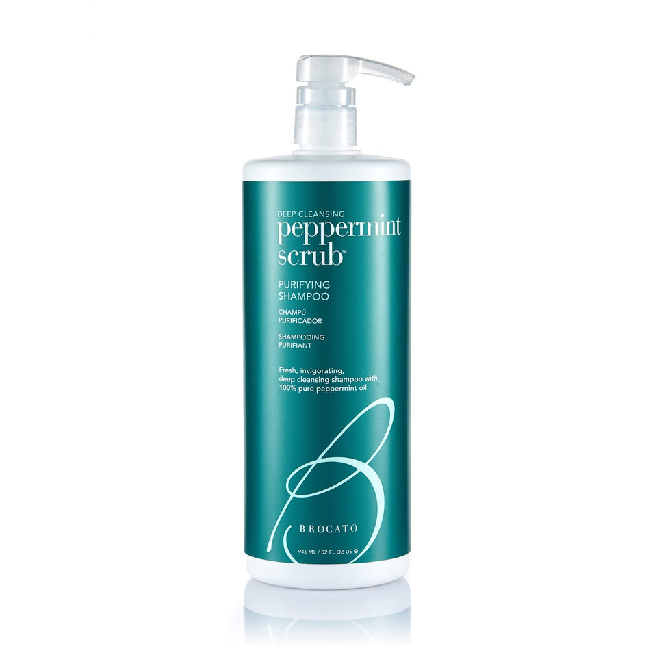 Brocato bottle front view showing product clarity and size benefit