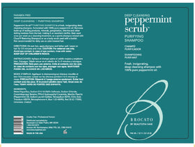 Brocato peppermint scrub texture close-up showing exfoliant clarity