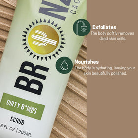 Bronze Cactus scrub texture close-up displaying ultra-fine particles for gentle exfoliation
