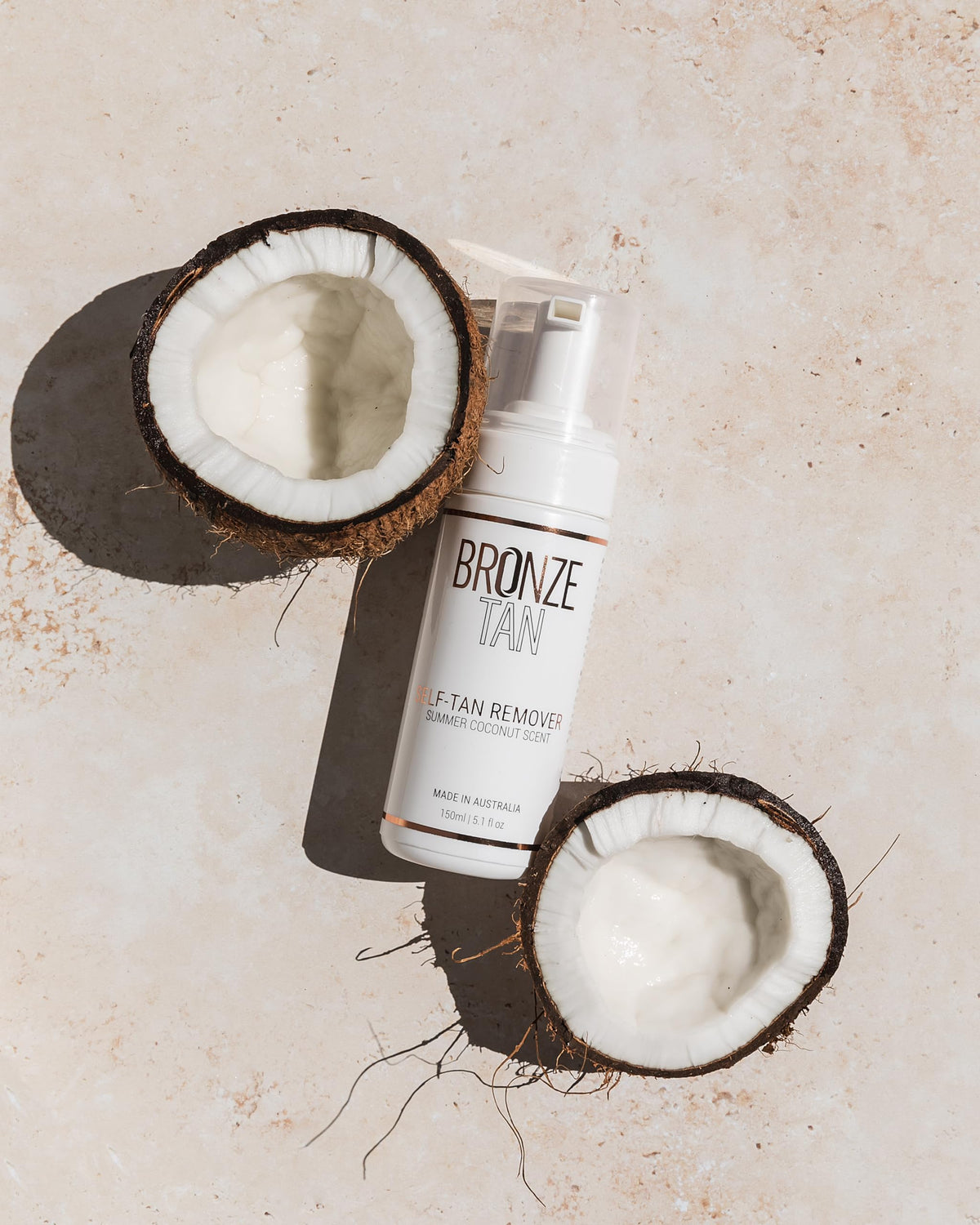 Existing Beauty applying mousse on arm to correct streaks