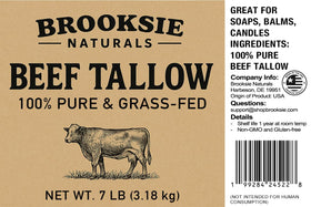 Brooksie Naturals label and seal on pail highlighting BPA-free packaging protection