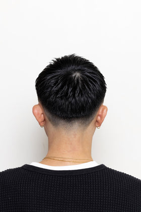 BROSH before and after hairstyle showing strong hold and natural shine