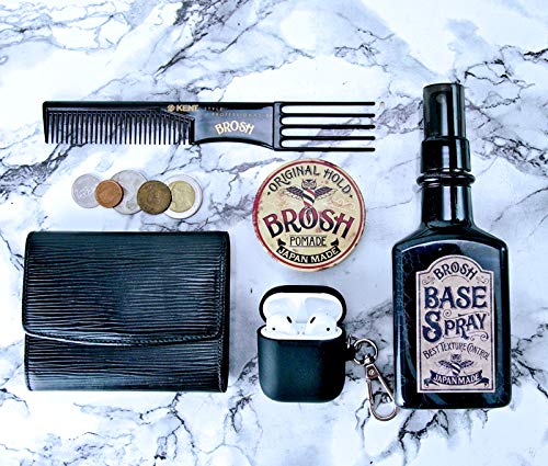 BROSH being applied to men's hair demonstrating styling control and flexible hold benefit