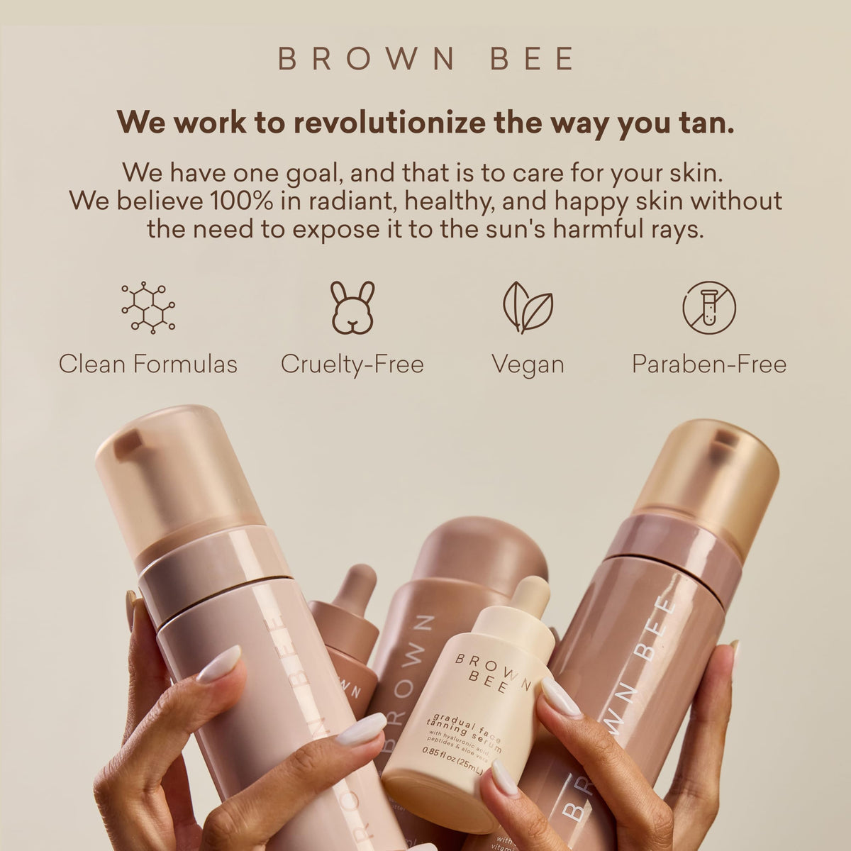 Brown Bee H7 ingredients label detail highlighting hyaluronic acid