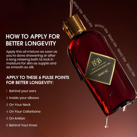 Brown Sugar Babe oil being applied to skin showing quick moisturizer benefit