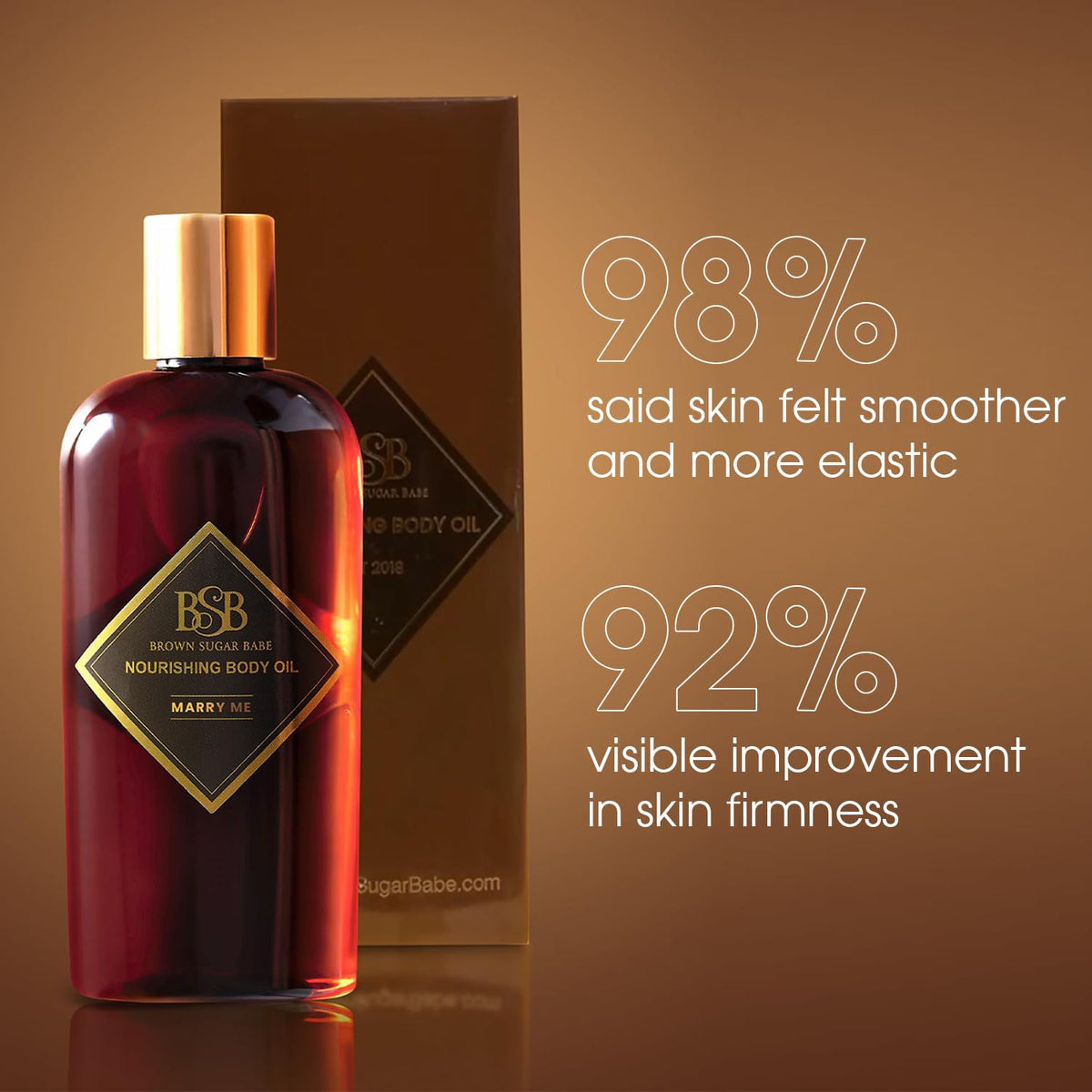 Brown Sugar Babe oil texture droplet demonstrating lightweight absorption benefit