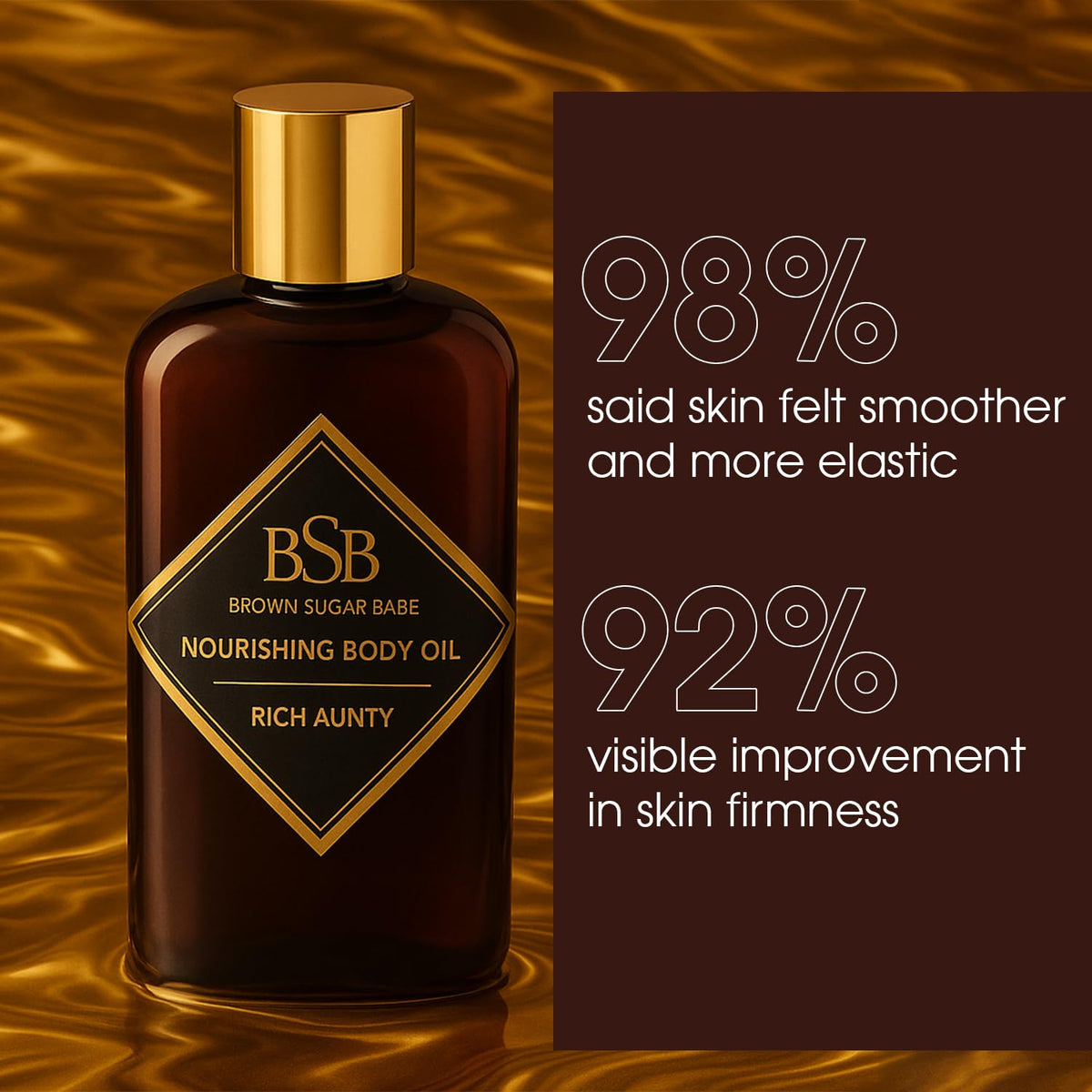 Brown Sugar Babe label close-up showing scent notes and quality craftsmanship benefit