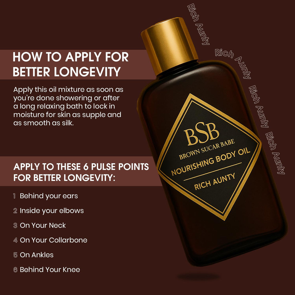 Brown Sugar Babe applied to pulse points demonstrating fragrance longevity benefit