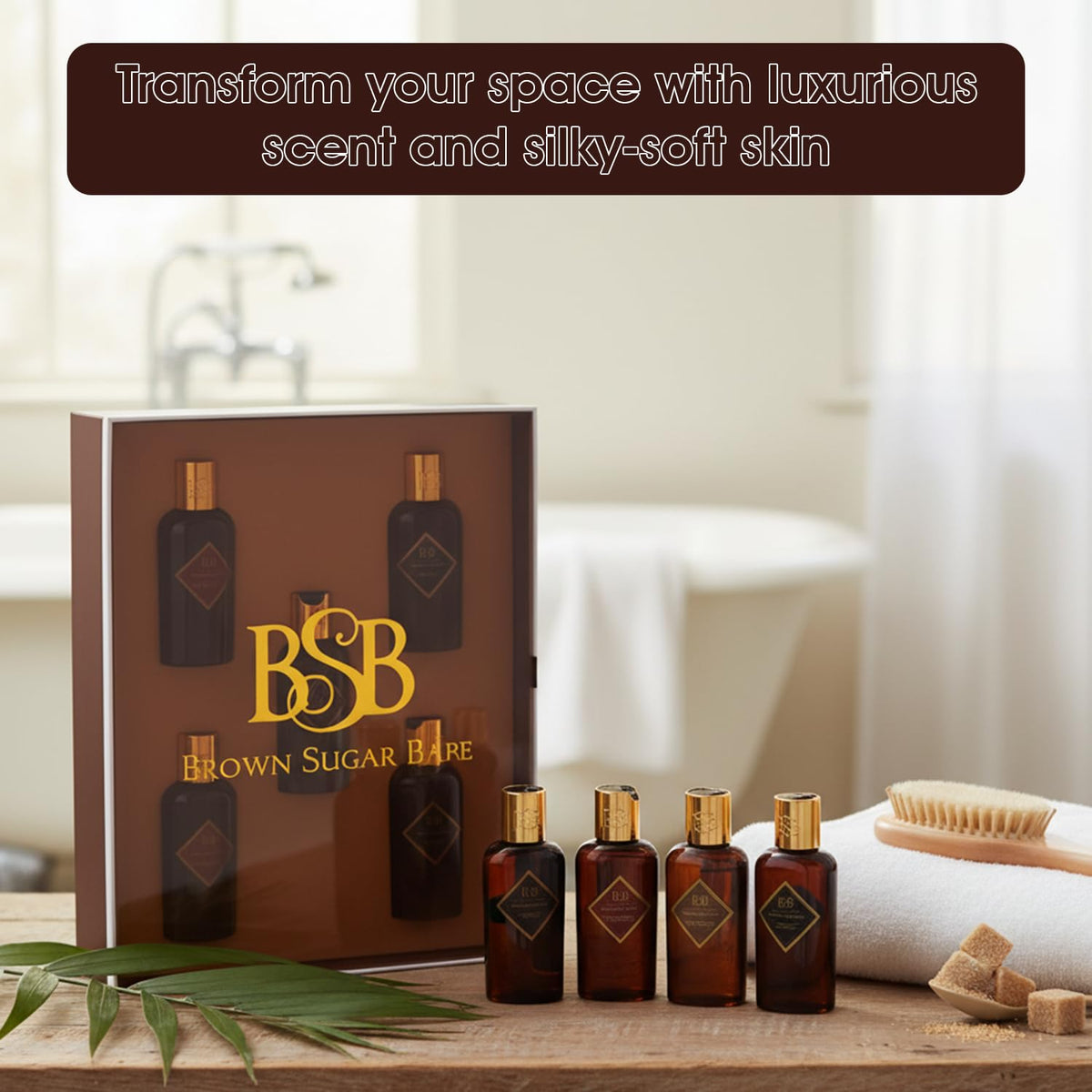 Brown Sugar Babe bottle held in hand showing travel-friendly size and portability