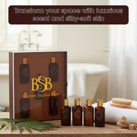 Brown Sugar Babe bottle held in hand showing travel-friendly size and portability