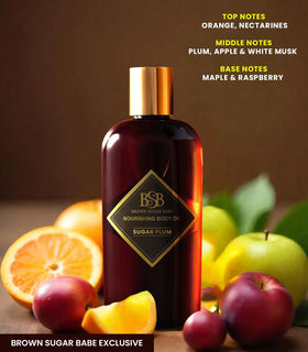 Brown Sugar Babe label close-up highlighting ingredients and clean promise