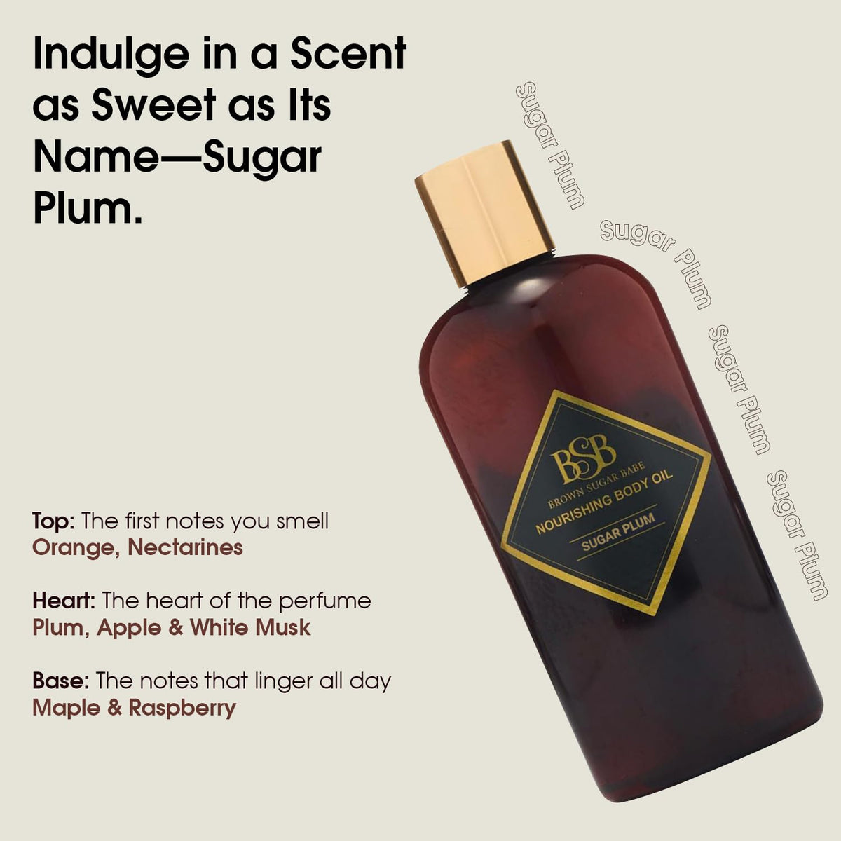 Brown Sugar Babe pouring oil onto skin to demonstrate smooth hydration