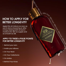 Brown Sugar Babe oil applied to forearm demonstrating silky absorption and hydration benefit