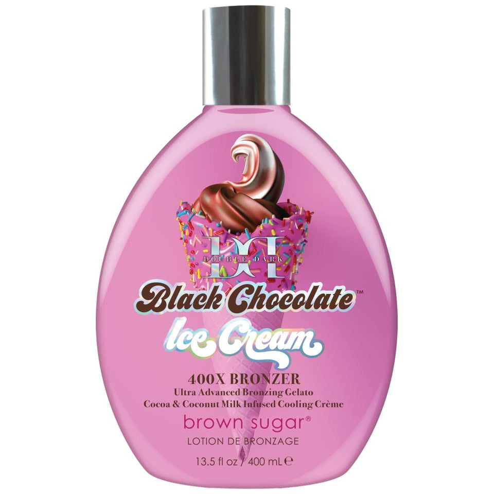 Brown Sugar front jar shot showing dark chocolate bronzer and glossy finish