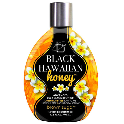 Brown Sugar front packaging showing bottle and bold bronzer branding for instant recognition