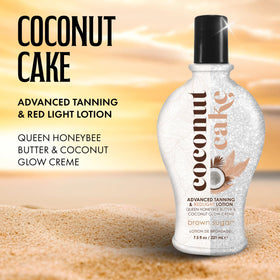 Brown Sugar lotion texture dispensed on hand showing creamy consistency for smooth application