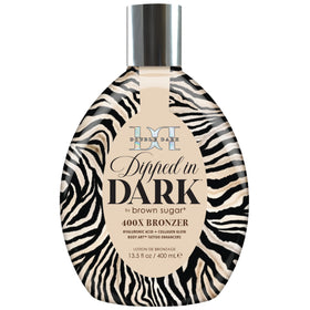 Brown Sugar front packaging showing bottle and brand for intense bronzing