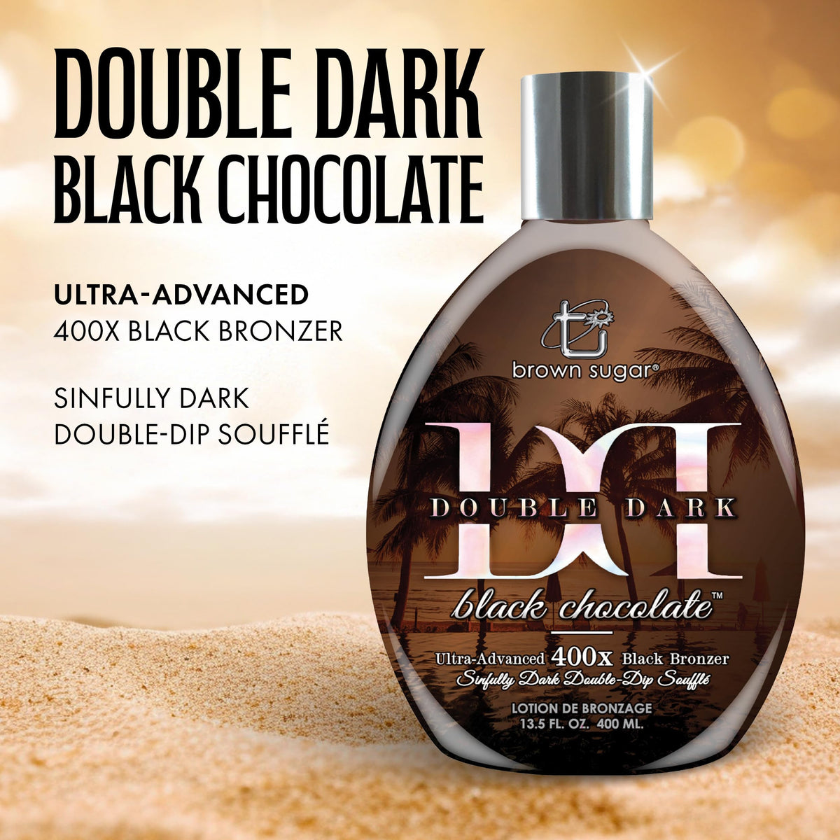Brown Sugar lotion texture pouring close-up showing whipped soufflé finish for smooth spread