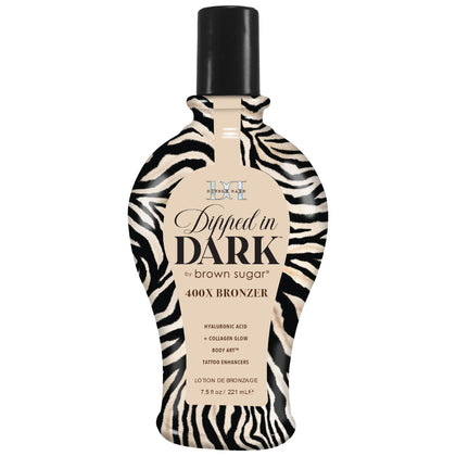 Brown Sugar front packaging showcasing bronzing lotion and benefits