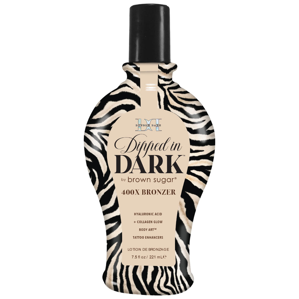 Brown Sugar front packaging showcasing bronzing lotion and benefits