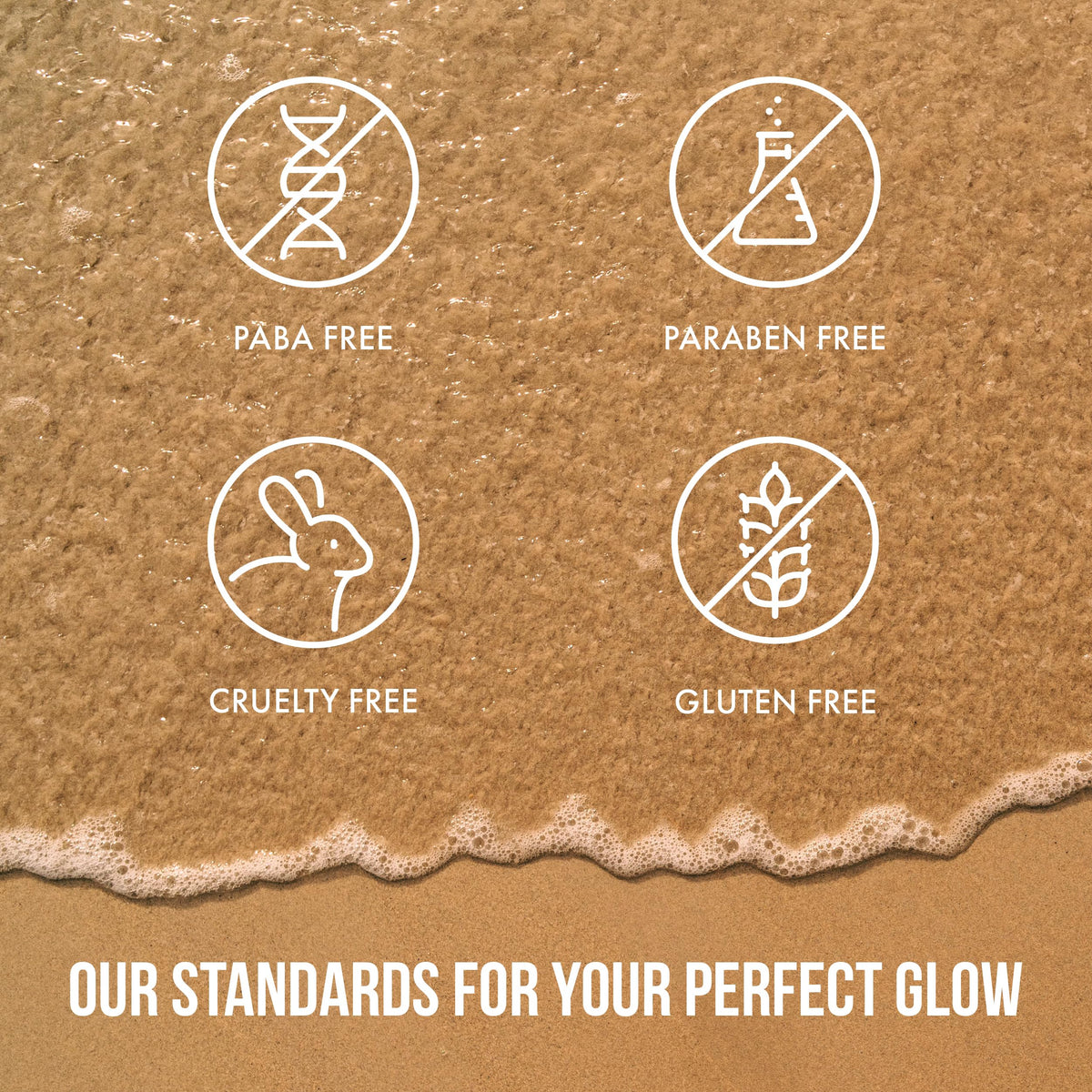 Brown Sugar applied on forearm showing glow — enhances tan and smooths skin