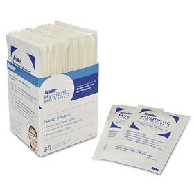 Bruder front packaging showing 35 sheets and hygienic convenience