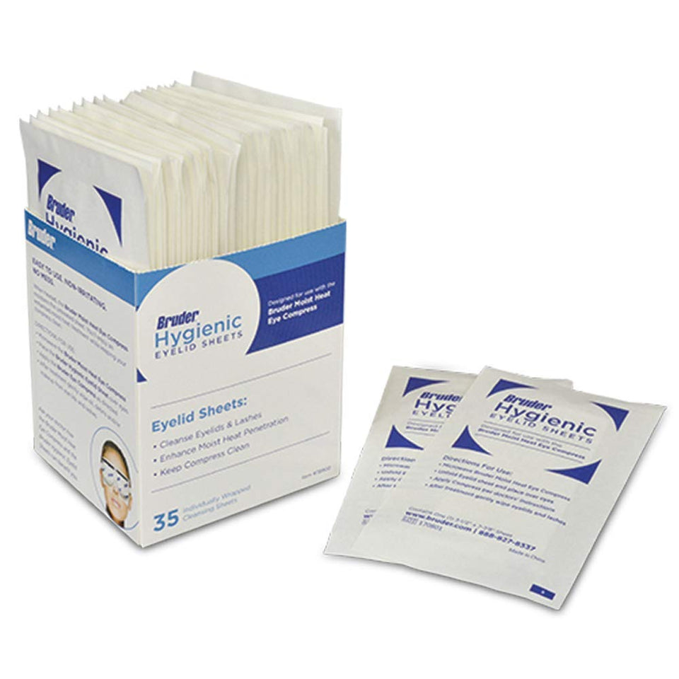 Bruder front packaging showing 35 sheets and hygienic convenience