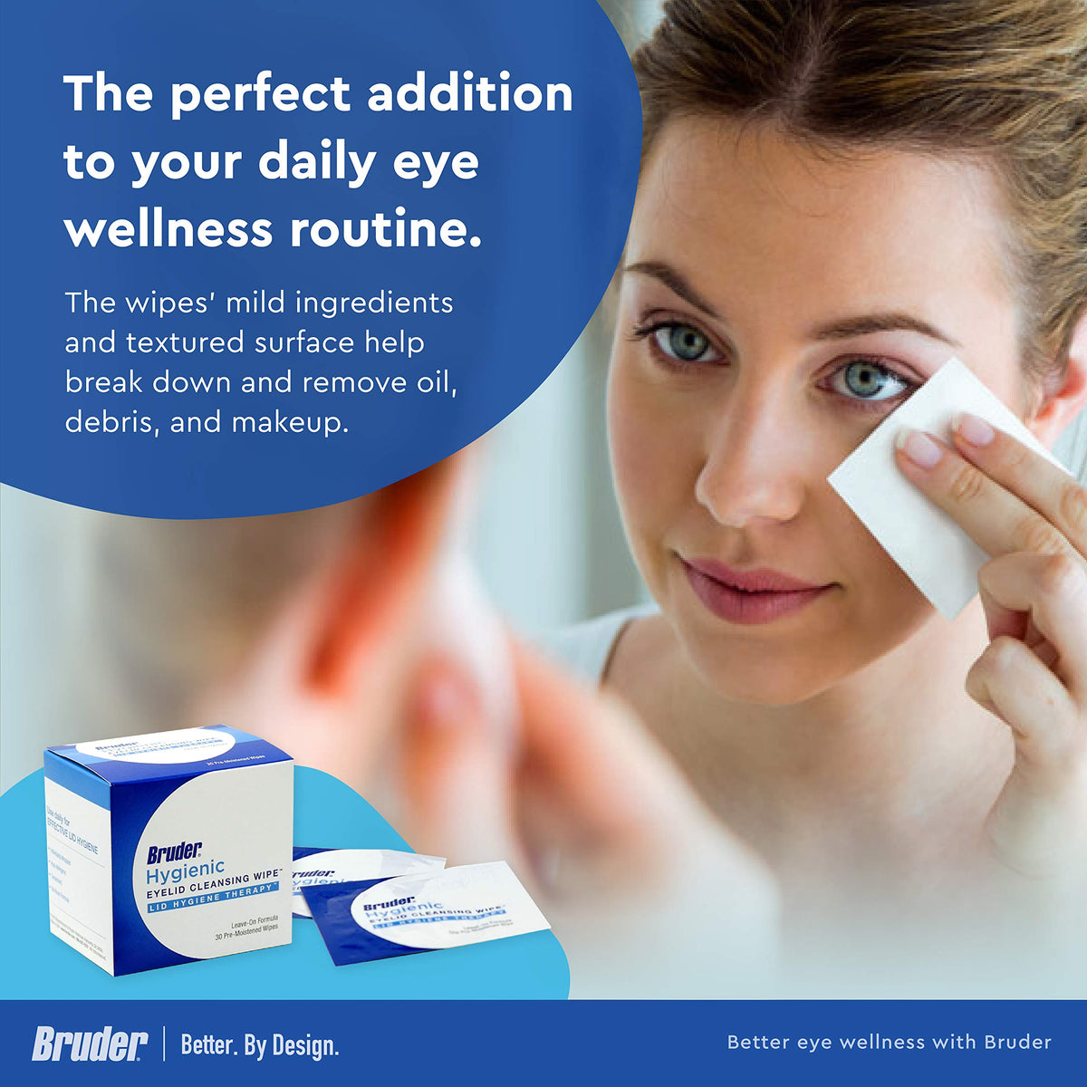 Bruder individually sealed packet emphasizing hygiene and travel convenience