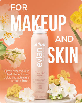 BRUMISATEUR Evian Calm spritz over makeup to refresh finish and hydrate