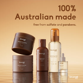 Brunae Body focused application on elbows and knees for even tan