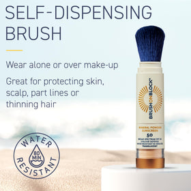 Brush On Block translucent powder close-up highlighting smooth texture