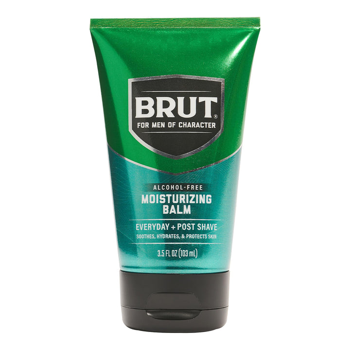 BRUT front packaging showing tube and brand benefit of quick hydration