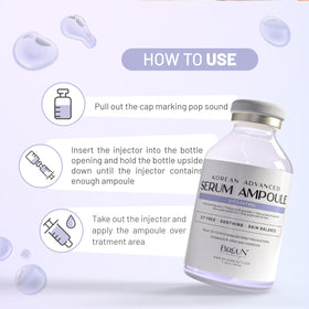 BRÜUN ampoule applied with derma pen illustrating enhanced penetration