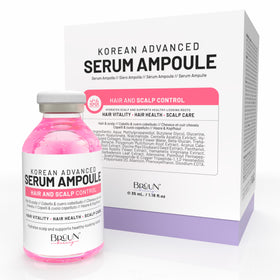 BRÜUN front packaging showing ampoule and box, clear professional presentation
