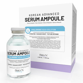 BRÜUN front packaging showing ampoule and label for clear product identification and trust