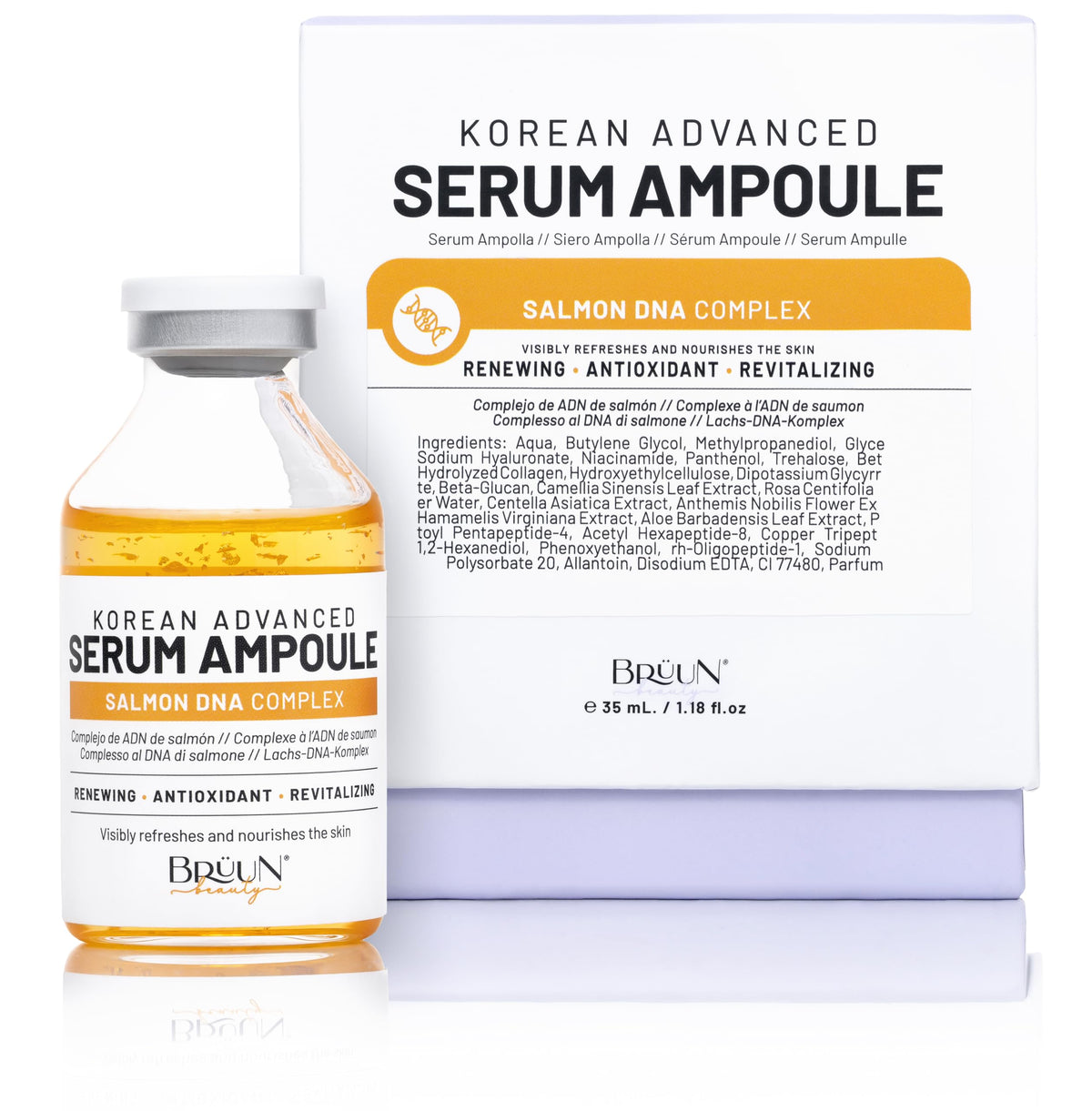 BRÜUN SD front packaging showing bottle and label, clear clinical presentation