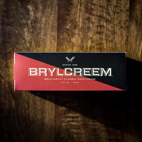 Brylcreem cream closeup highlighting conditioning texture and sheen